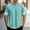 Light Blue, variant on Dolkfu Gray Mens White Tee&nbsp;Shirts Short Sleeve Minimalist Pull-on Crew Neck T-Shirts Casual Patchwork Modern Tops Gray,Xl