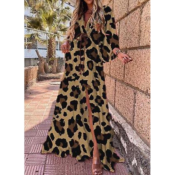 Túnica de playa Sexy con cinturón para mujer, vestido largo con estampado bohemio, verano 2022