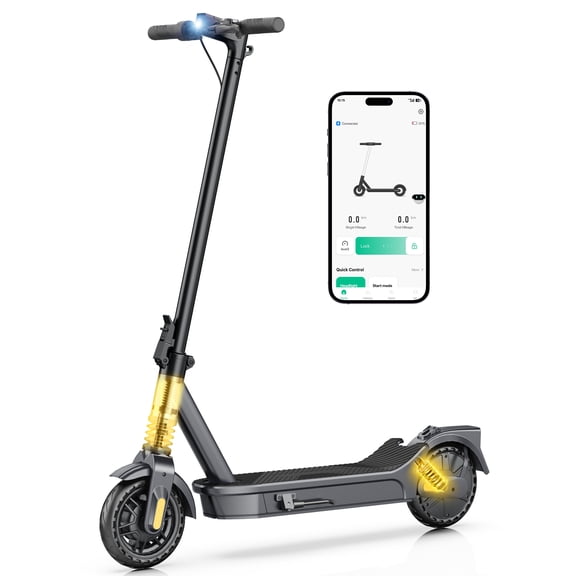 HeroPick Electric Scooter for Adults, 350W Motor 20MPH & 22Mi Range, 8.5" Solid Tires, Foldable Commuter E-Scooter with Dual Brakes & Suspension,UL2272