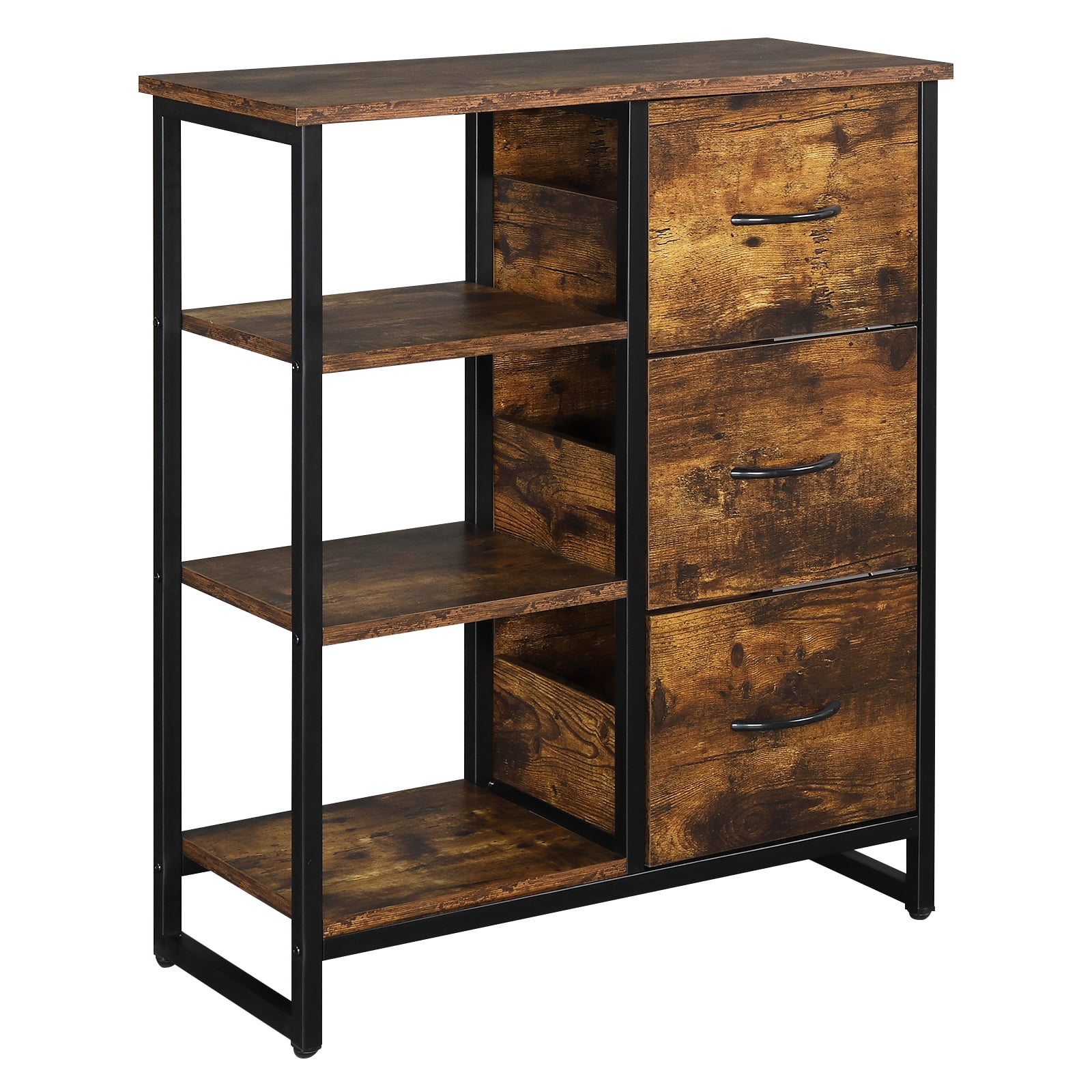 Private Jungle Fire Cloud MDF With Triamine Three Drawers Three-Layer Frame Steel-Wood Structure Bathroom Cabinet,Retro Color Private Jungle Fire Cloud MDF With Triamine Three Drawers Three-Layer Frame Steel-Wood Structure Bathroom Cabinet,Retro Color