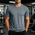 thumbnail image 2 of Mens Cooling T-Shirt, Moisture Wicking Quick Dry Athletic Tee, Lightweight Breathable Summer Shirt for Hot Weather Size 3XL Dark Gray, 2 of 6