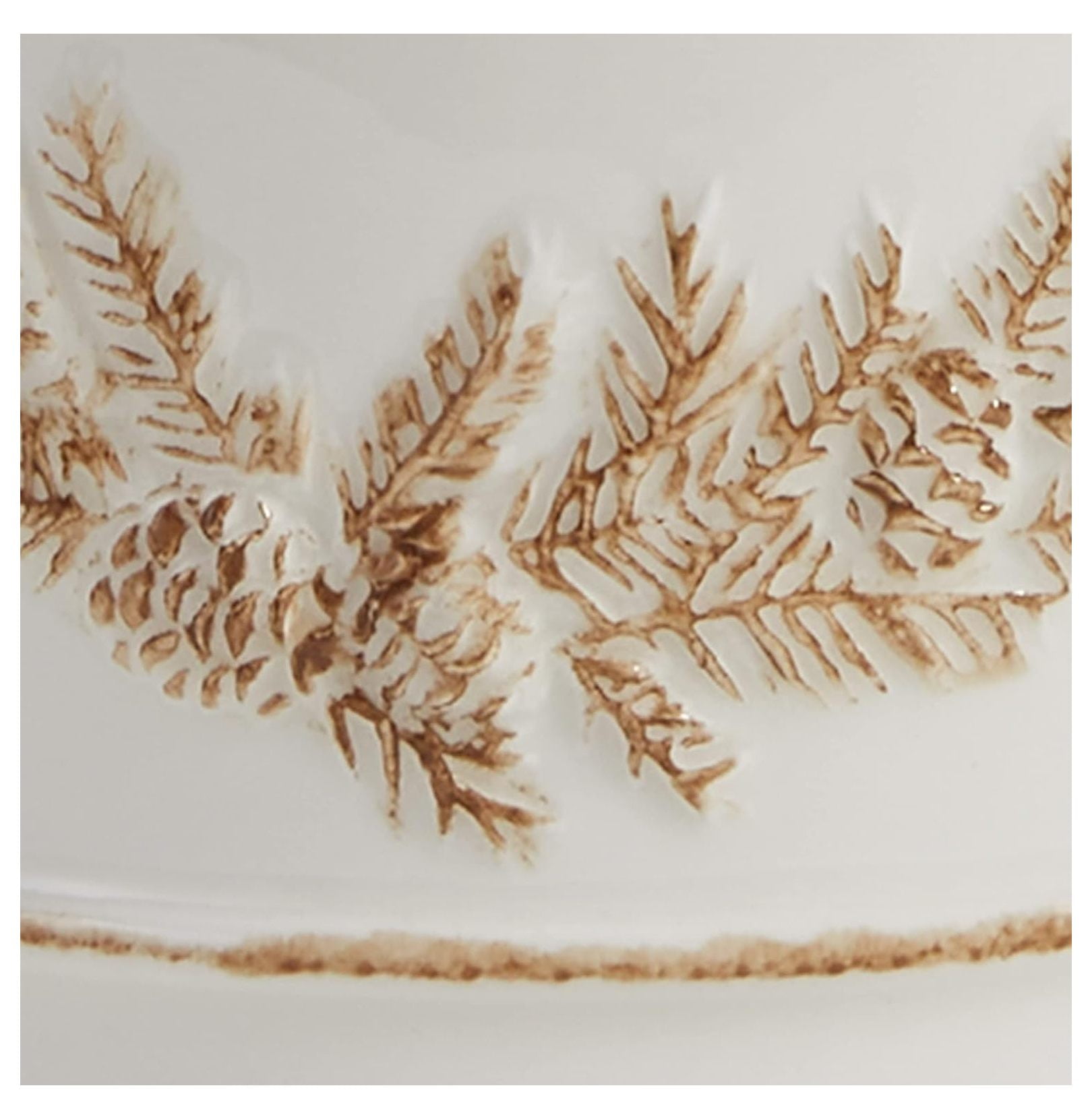 Antler Utensil Holder - Stoneware Kitchen Utensil Crock - Cream Farmhouse Decor - 6.75 x 5.75 inch - Countertop Organizer for Spoons, Forks, & Spatulas
