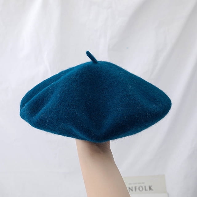 LinYooLi Ishihara Rimi Hat Vintage British Wool Beret Thick Japanese Painter Hat Korean Version Versatile Pumpkin Hat Girl