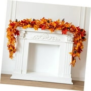 Hotbar Fall Decor Fall Garland 6FT Autumn Maples Garland for Autumn Decor Hanging Vine for Thanksgiving Decor Wedding Party Christmas(Orange)