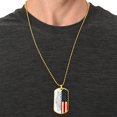 thumbnail image 4 of TO MY SON ON YOUR WEDDING DAY - Graphic Military Dog Tag Necklace (Optional Personalized Engraving), 4 of 5