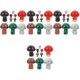 thumbnail image 2 of 40 piezas de decoración de setas de simulación estatuas de setas de cristal DIY Mini adorno de setas FRCOLOR HaoMX16408190, 2 of 6