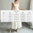 thumbnail image 3 of WRKEKC Summer Dresses for Women Printed Sleeveless a Line Pleated Square Neck Ankle Length Versatile Casual Wear, 3 of 8