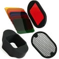 thumbnail image 1 of Photography Lighting Flash Speedlite Diffuser Set Magnetic Light Attachments Gels Grid Fit With Magmod Kit, 1 of 9