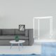 thumbnail image 2 of Despertador digital con , mesita de noche acrílica transparente, diseño moderno y multifuncional, ideal para la oficina y el hogar. Com, 2 of 8