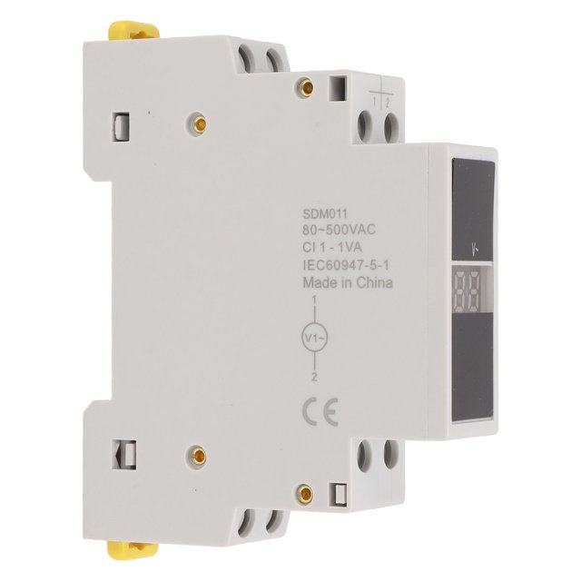 DIN Rail Voltmètre, Monophasé Voltmètre Monophasé Mini Voltmètre Modulaire Utilisation Pratique