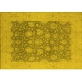 thumbnail image 1 of Ahgly Company Machine Washable Indoor Rectangle Oriental Yellow Industrial Area Rugs, 2' x 4', 1 of 4