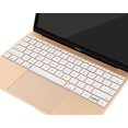 thumbnail image 2 of Mosiso Keyboard Cover for MacBook Pro 13 Inch 2017 & 2016 Release A1708 Without Touch Bar, MacBook 12 Inch A1534 Protective Skin, White/Frost, 2 of 4