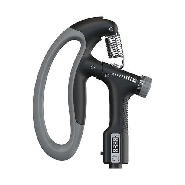 Fortalecedor de Agarre de Mano Agarre de Resorte 10-100KG Agarre Contable Ajustable Brazo MúSculo MuñEca Entrenamiento Agarre de Mano, Negro