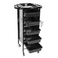 thumbnail image 3 of Carrito De Peluquería Con Ruedas, Altura De Nivel Ajustable, Carrito De Peluquería De 6 Niveles, Carrito De Almacenamiento Con Pulverización De Tubos De Hierro Negro, Apto Para, 3 of 7