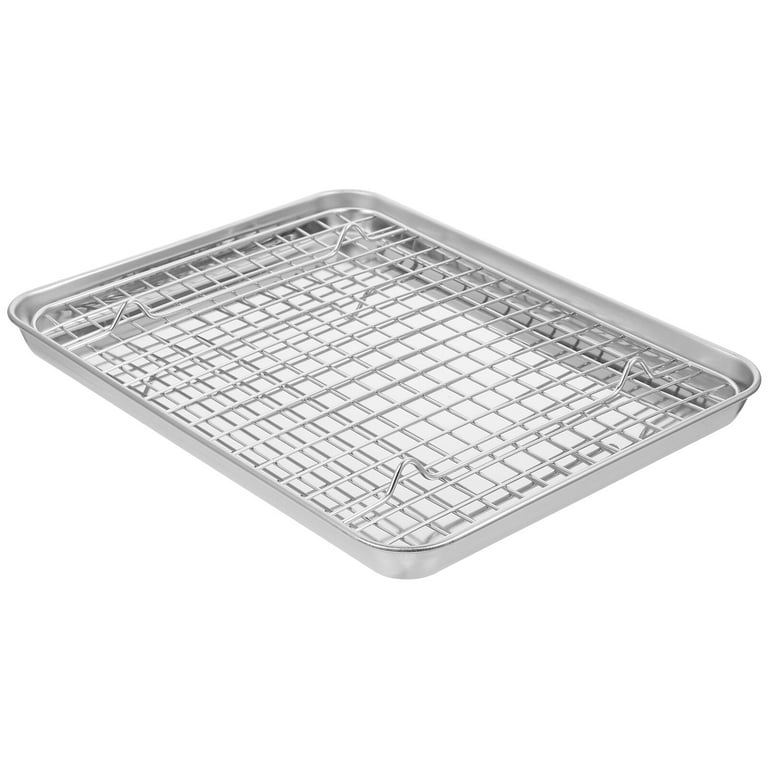 ORCLAN Pack of 4 Stainless Steel Baking Trays for Oven Non Stick - Mirror  Finish Rust Free Baking Tray - Easy Cleaning Dishwasher Safe Oven Tray  Multi-Pack Set - The Batch Lady