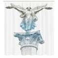 thumbnail image 3 of Ambesonne Retro Shower Curtain, Antique Muse, 69"Wx84"L, Pale Blue Umber, 3 of 3