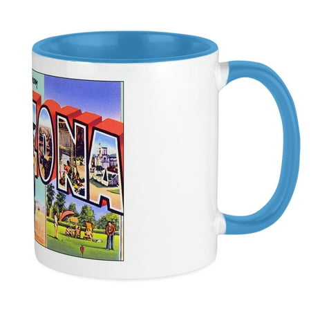 

CafePress - Arizona Greetings Mug - Ceramic Coffee Tea Novelty Mug Cup 11 oz