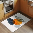 thumbnail image 3 of Bathroom Rugs 2x3 Ft, Boho Non Slip Area Rugs for Kitchen Bedroom Entryway, Middle Century Abstract Modern Geometric Leaf Washable Carpet Runner Rug Floor Mats for Bedroom Home Decor, 3 of 9