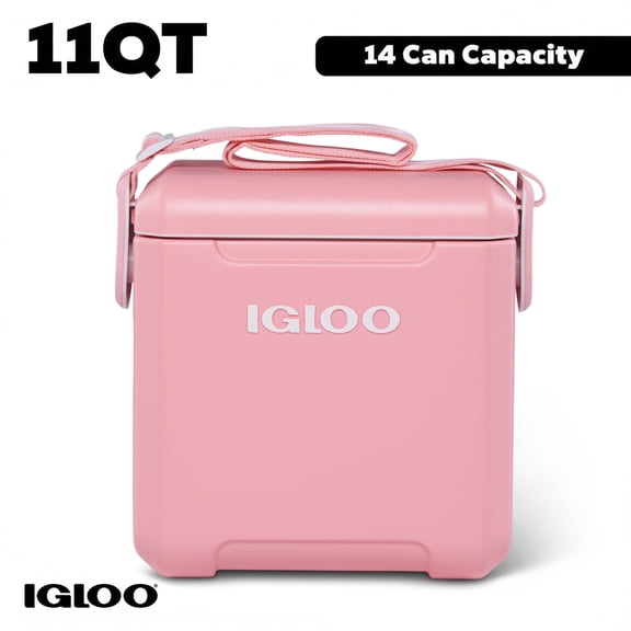 Igloo 11 QT Tag-A-Long Hard Sided Cooler, Pink