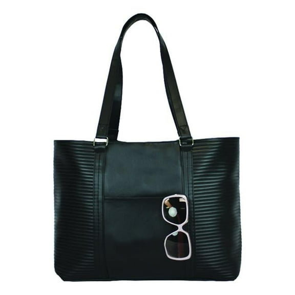Ribbed Tote, Black