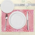 thumbnail image 3 of Ambesonne Pale Pink Place Mats Set of 4, Plum Blossom Botany, Standard Size, Coral Ruby, 3 of 6