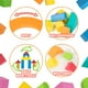 thumbnail image 4 of Bloques de espuma Building Blocks UNIH para niños pequeños de 1 a 3 años, 46 unidades, 4 of 6