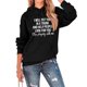thumbnail image 2 of Sudadera con capucha de manga larga con cordón, holgada, cómoda, diseño de patrón de letras, sudadera de poliéster para mujer para uso diario, 2 of 6