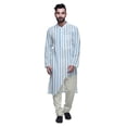 thumbnail image 1 of Atasi Printed Long Asymmetric Kurta Pajama Set For Men Party Wear Clothing, 1 of 4