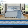 thumbnail image 5 of Mainstays Full/Queen Comforter Set, All-Season, 5-Piece, Blue Pick Stitch Scallop, 5 of 15