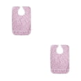 thumbnail image 3 of Qarigey Babero para adultos de talla grande, resistente al agua, transpirable, recogedor de migas largo, reutilizable, 2 capas, hebilla Rosado 2Conjunto, 3 of 6
