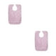 thumbnail image 1 of Babero para adultos Vogacara 2piezas Rosado algodón estampado lavable y transpirable, 1 of 5