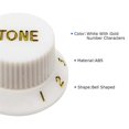 thumbnail image 5 of White Speed Control Knob 2T1V Guitar Knob Set Electric Guitar Parts, 5 of 5