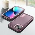 thumbnail image 4 of for iPhone 14 Plus Case Kickstand Durable 3-Layer Military Grade Protective Cover Hybrid Silicone Heavy Duty Rugged Shockproof Screen Lip Raised Protection for iPhone 14 Plus Case,
Purple+Pink, 4 of 8