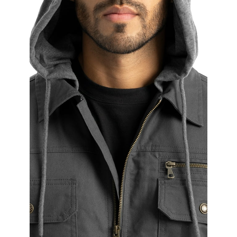 Wrangler Workwear Men's Quilted Lined Work Shirt Jacket with Wrangler Workwear Men's Quilted Lined Work Shirt Jacket with