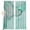 Aqua, variant on Aqua Marble Blackout Curtains for Bedroom/Living Room, Pinch Pleated Black Out Curtains, Modern Abstract Waves Silvery Farmhouse Room Darkening Window Drapes with Hooks 2 Panels, 39"x70"