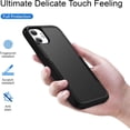 thumbnail image 6 of Designed for iPhone 11 Heavy Duty Case, Protection Shockproof Dropproof Dustproof Anti-Scratch Phone Case Cover for iPhone 11 Heavy Duty Case, Black, 6 of 8