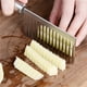 thumbnail image 1 of Cortador de patatas de acero inoxidable | Cuchillo para cortar verduras corrugado | Mango ergonómico de acero | Cuchilla ondulada para verduras, patatas, frutas, carne | Resistente a la oxidación, 1 of 7