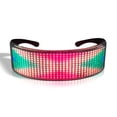 thumbnail image 4 of LED Glasses Customizable BT LED Glasses Colorful Light Glow Glasses DIY Messages 22 Animations 20 Pictures Music Mode Glow Toys for Party Rave Music Festival, 4 of 7