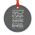 thumbnail image 1 of Round Metal Christmas Ornament, Adoption You Grew In My Heart Instead of My Tummy, Includes Ribbon and Gift Bag, 1 of 2
