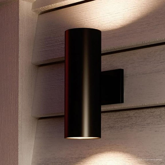 Urban Ambiance Luxury Modern Outdoor Wall Light, Size: 14"H x 5"W, with Transitional Style Elements, Olde Bronze Finish, UHP1060