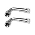 thumbnail image 2 of 2-Pack Angled Brass Car Motorcycle Scooter Bike Universal Valve Stem Extension Adapter, 2 of 8