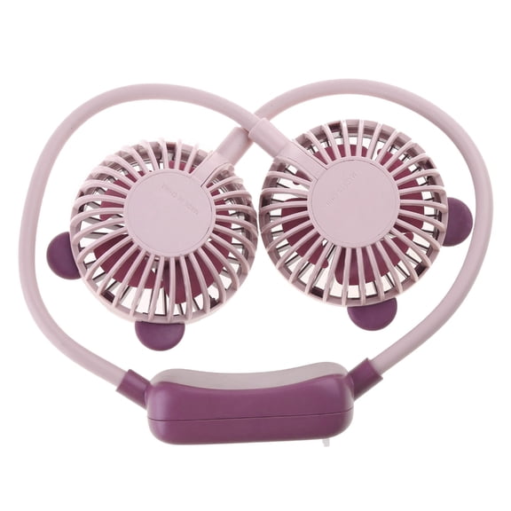 Portable Neck Fan Hands-Free Fan USB Rechargeable 2 Speeds Hanging Fans Air Cooling Wearable Neckband Fan