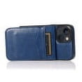 thumbnail image 6 of iPhone 13 Mini Case, Leather Wallet Case iPhone 13 Mini, PU Leather Case, Built in Stand Wallet Credit Card Holder Case 5 Card Slots Case For Apple iPhone 13 Mini, Blue, 6 of 10
