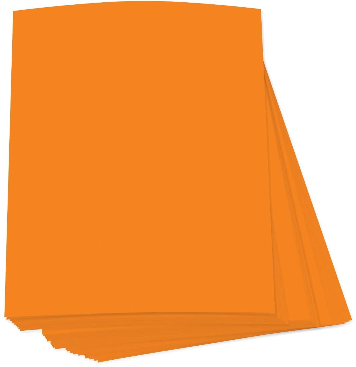 Orange Full Sheet Bright Neon Fluorescent Labels Stickers Size 85 X 11 Sheets 50 Per 1257