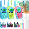 thumbnail image 1 of Walkie Talkies Vvinca para niños, recargables, 3 km, largo alcance, paquete de 3, 1 of 7