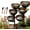 Copper *2, variant on Rain Catcher Bird Bath, 3-Layer Metal Rain Catcher Garden Stake, Rustic Stacked Bird Bath Copper Disk Decor, Weather-Resistant Stake Bird Water Bowl Feeder for Yards, Lawns, Gardens (Copper)