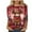 #564-Wine, variant on Wowcloth Woman's Casual T-Shirt with Valentine Print, Loose Fit Round Neck and Three-Quarter Sleeves for Daily Wear and Valentine's Day