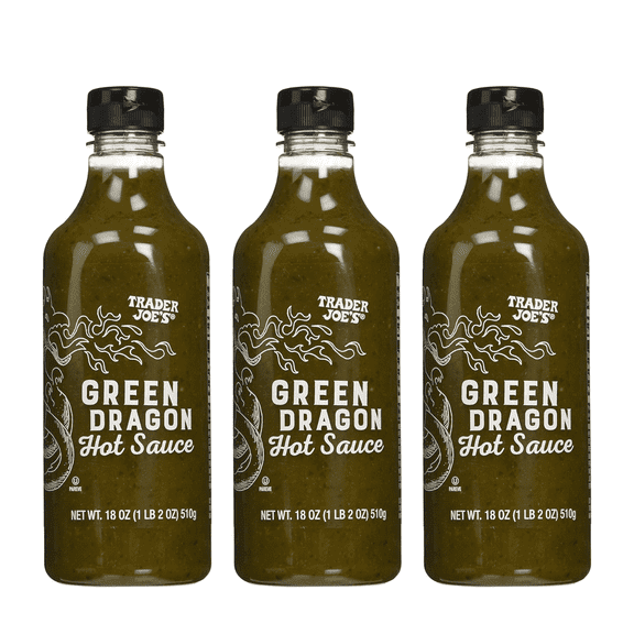 TJ Green Dragon Hot Sauce 18 Oz (Pack Of 3)