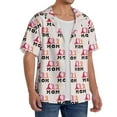 thumbnail image 2 of Pofeuu Mothers Day Print Mens Casual Short Sleeve Shirts Beach Summer Spread Collar Pocket Tops Men's Casual Short-sleeved Shirt-Medium, 2 of 5