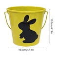 thumbnail image 3 of Easter Colorful Tin Bunny Candy Bucket Children's Gift Handbag Metal Storage Bucket, 3 of 6